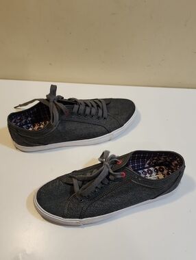 The Original Ben Sherman Low-Top Gray Canvas Sneakers for Men Sz 8.5
